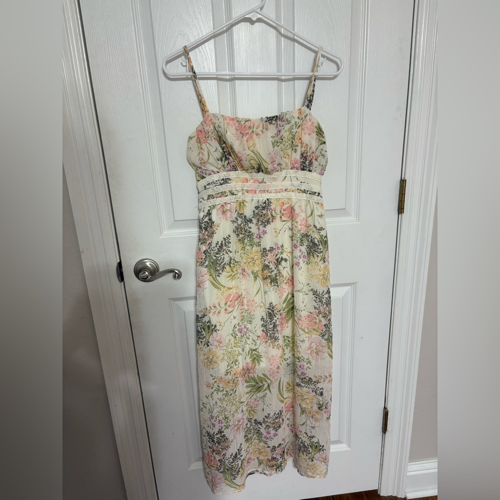 Liberty Love Floral Maxi Dress - Pink, Green, Cream